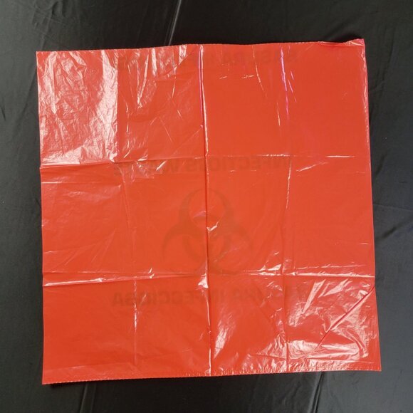 Lot of 30 Biohazard Plastic Bags Red Halloween Cosplay Decorations Zombie - Picture 6 of 10